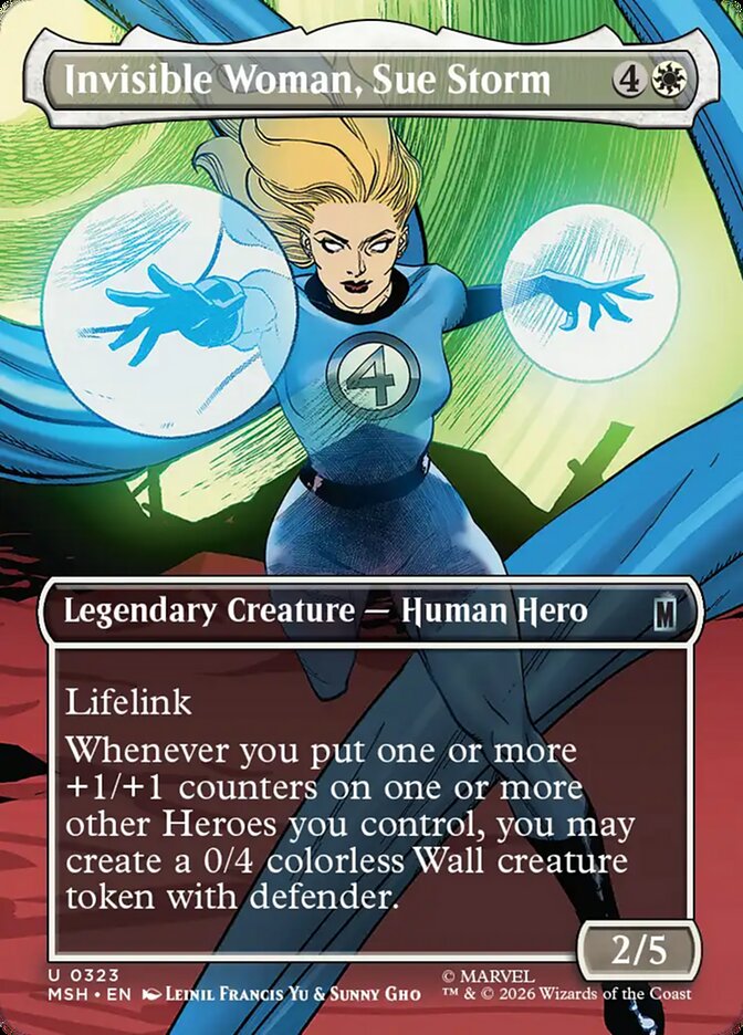 Invisible Woman, Sue Storm Borderless Scene Foil