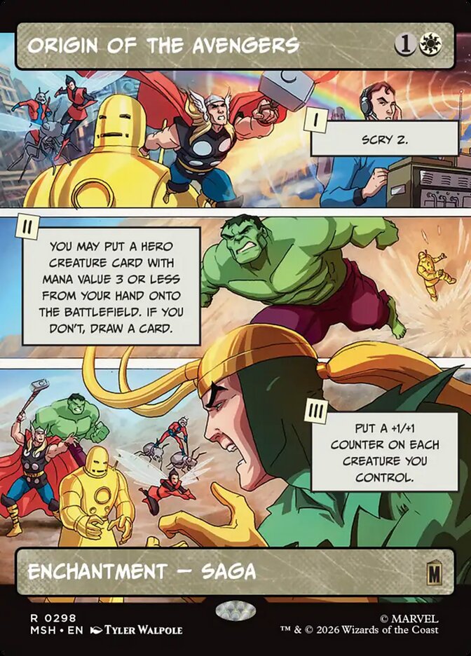 Origin of the Avengers Showcase Foil