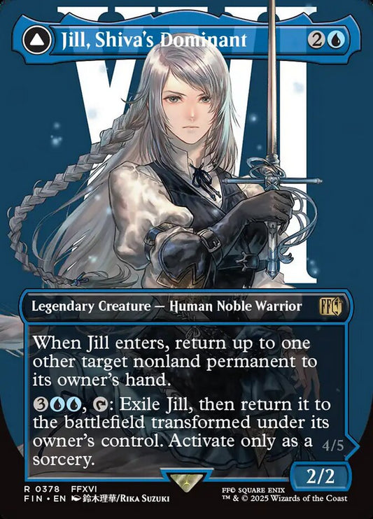 Jill, Shiva's Dominant // Shiva, Warden of Ice Borderless