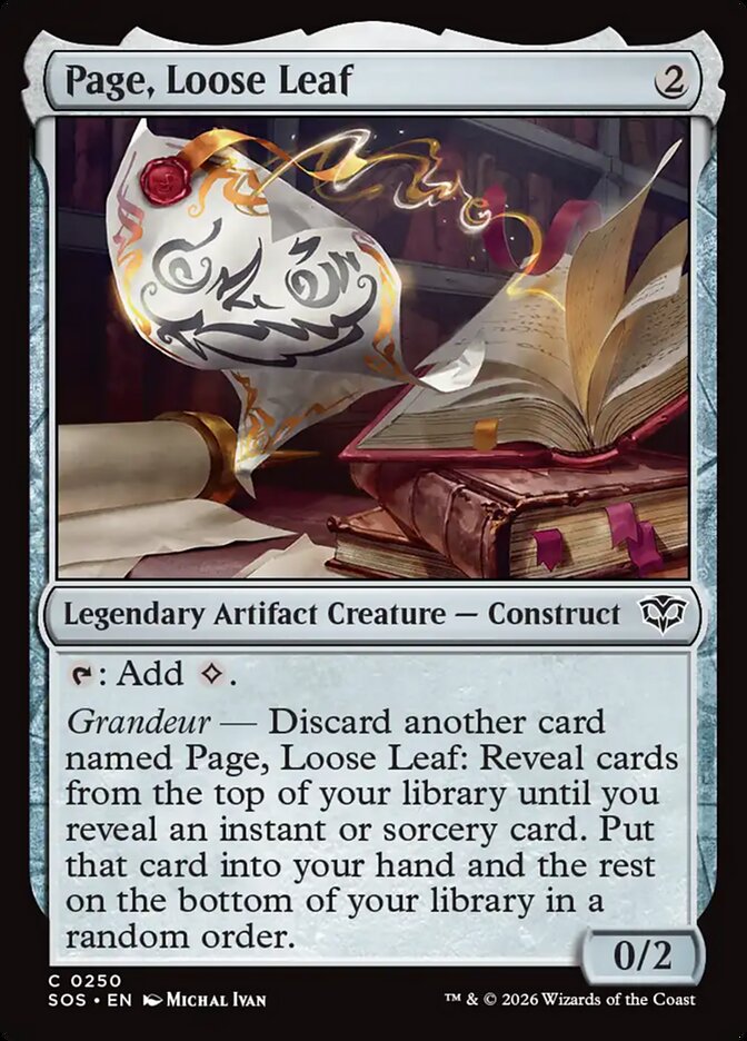 Page, Loose Leaf Foil