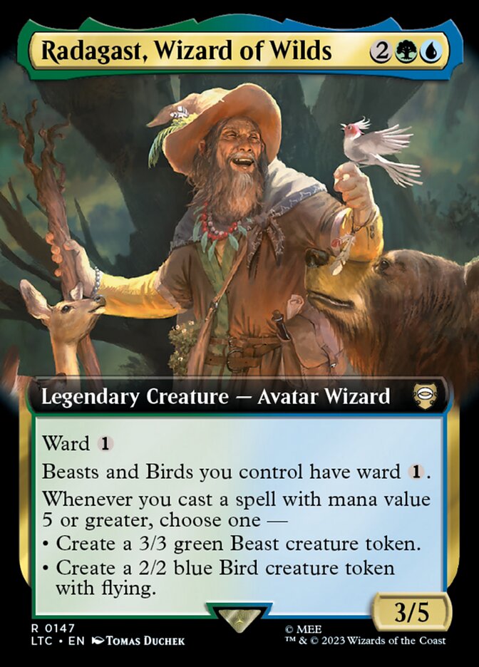 Radagast, Wizard of Wilds Extended Art