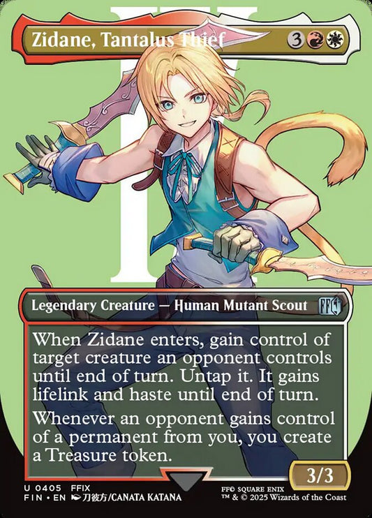 Zidane, Tantalus Thief Borderless Foil