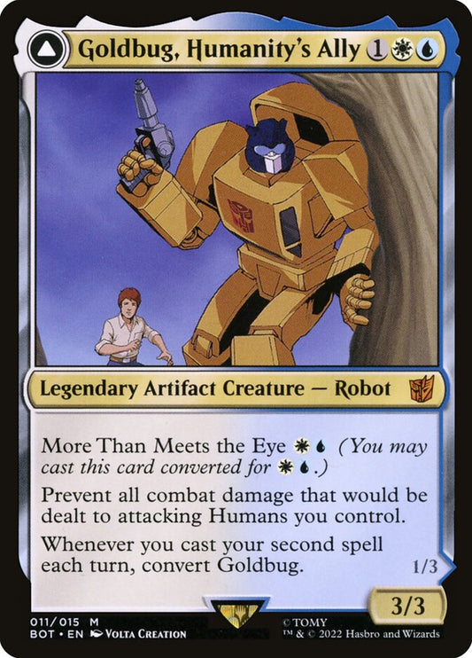 Goldbug, Humanity's Ally // Goldbug, Scrappy Scout Foil