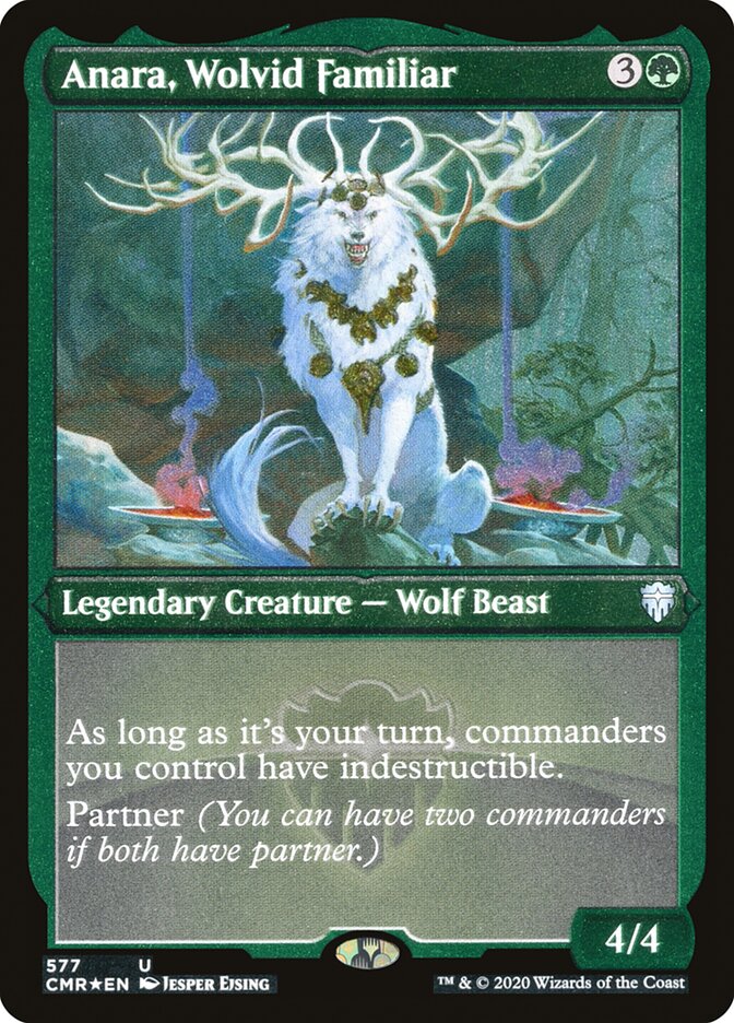 Anara, Wolvid Familiar Etched Foil