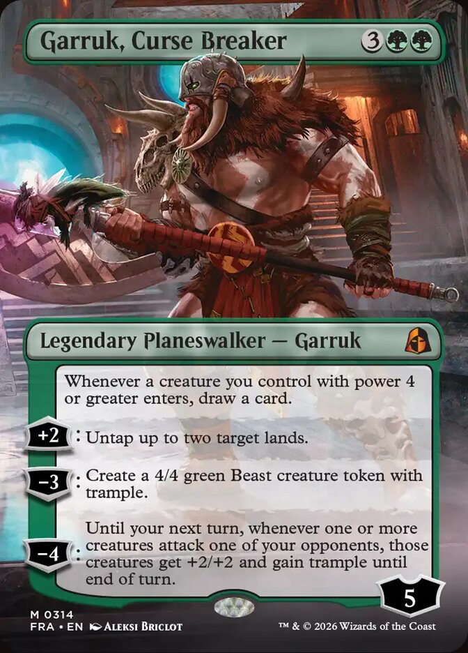 Garruk, Curse Breaker Borderless Echoed