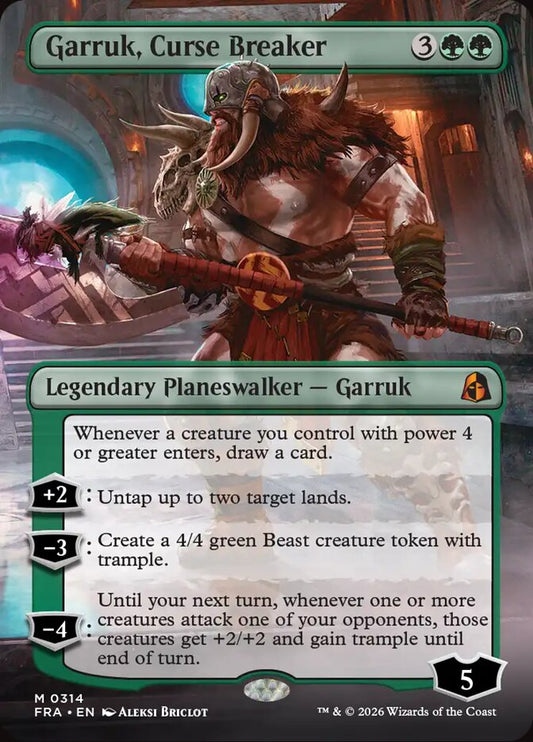 Garruk, Curse Breaker Borderless Echoed