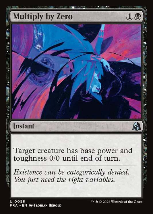 Multiply by Zero Foil