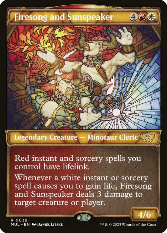 Firesong and Sunspeaker Showcase Foil