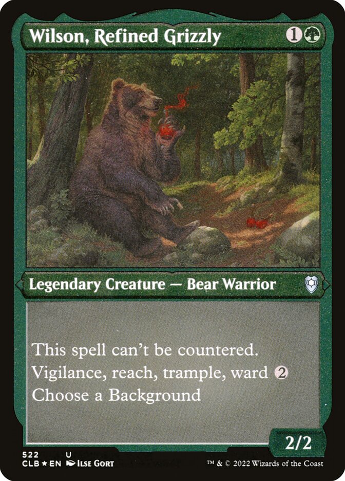 Wilson, Refined Grizzly Etched Foil