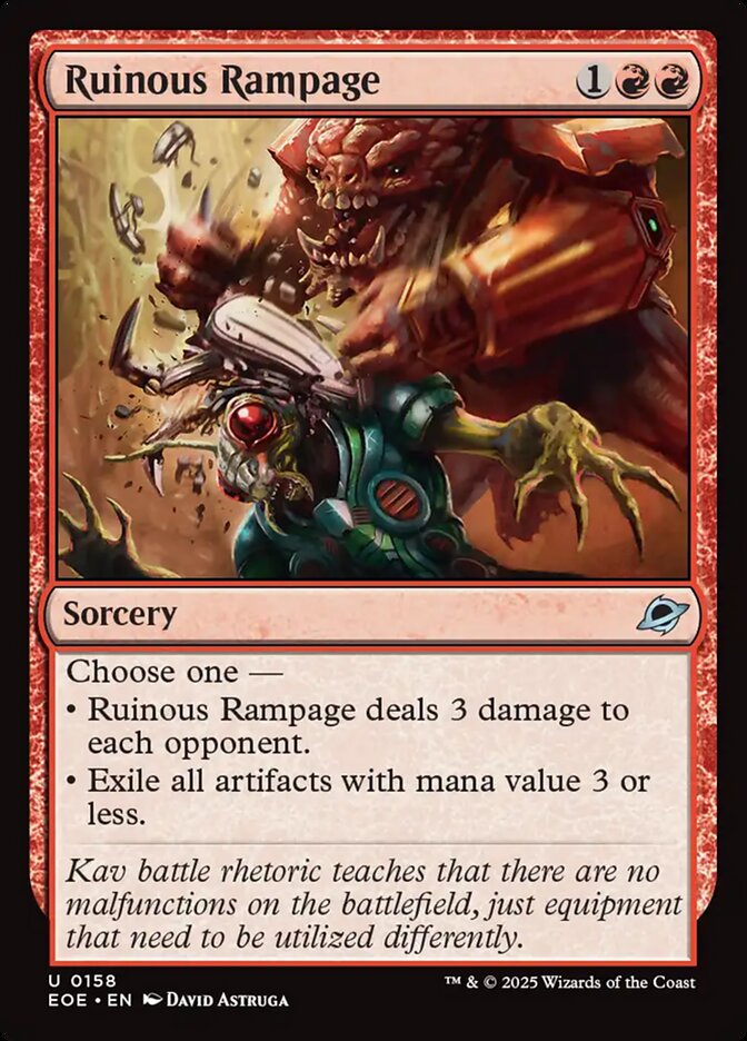 Ruinous Rampage Foil
