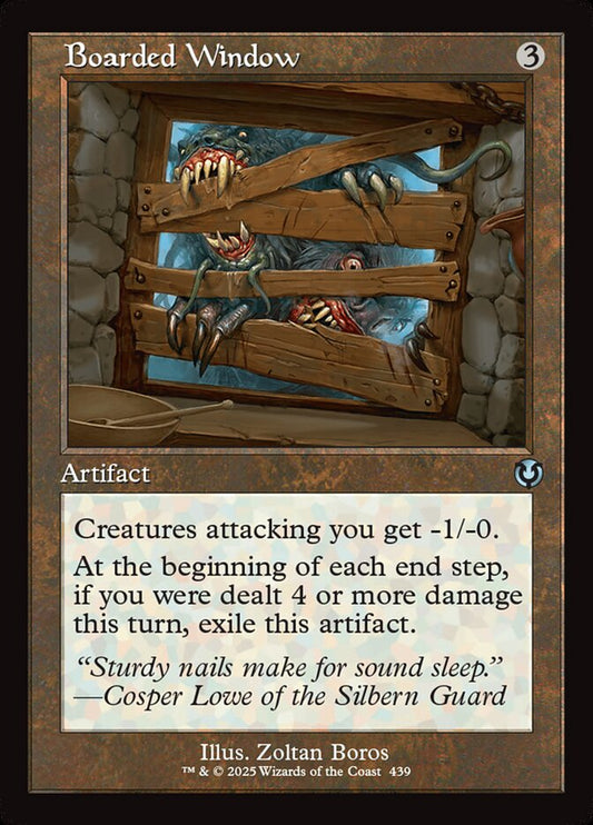 Boarded Window Retroframe Foil