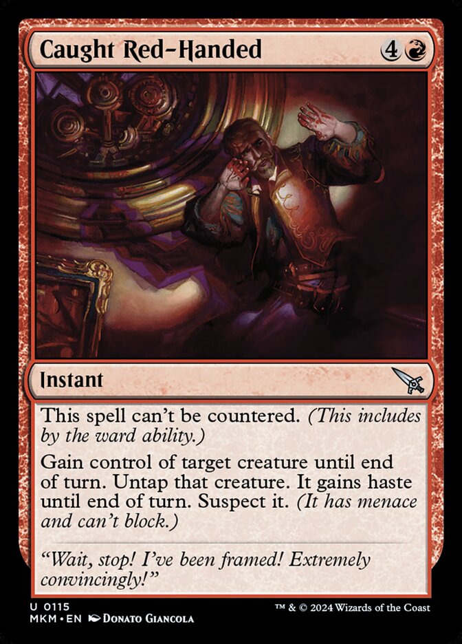 Caught Red-Handed Foil
