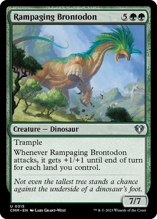 Rampaging Brontodon Foil
