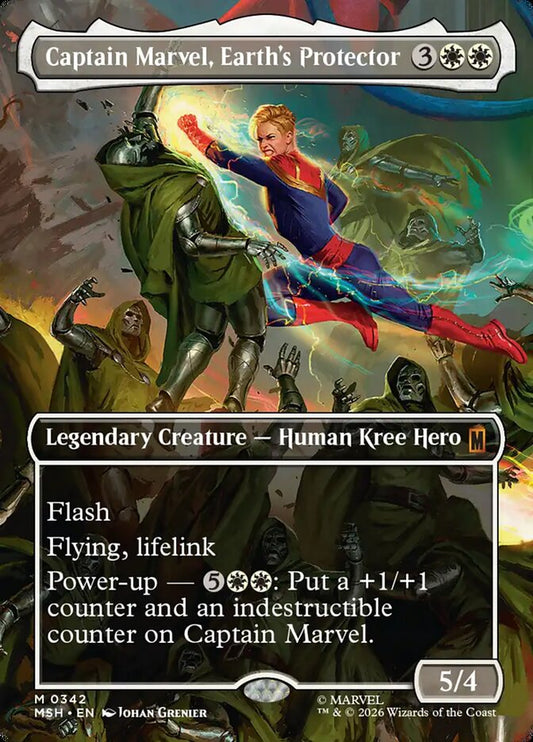 Captain Marvel, Earth's Protector Borderless Scene