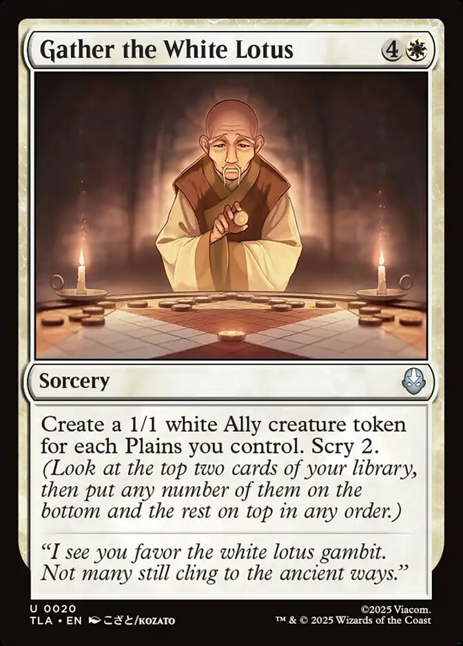 Gather the White Lotus Foil