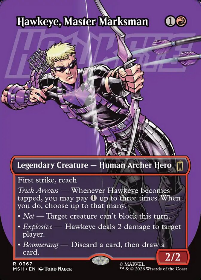 Hawkeye, Master Marksman Borderless Logo Foil