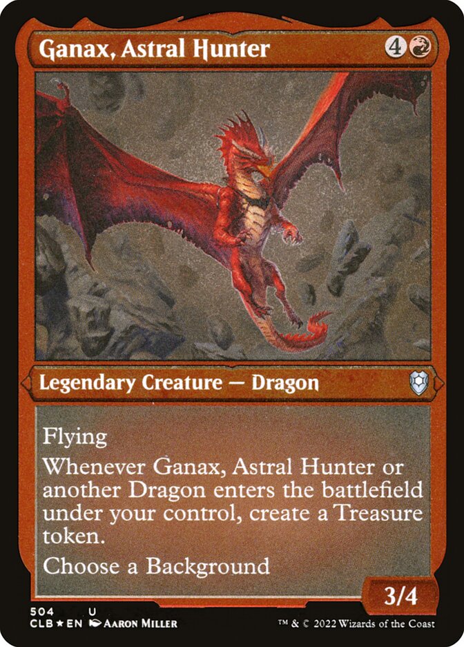 Ganax, Astral Hunter Etched Foil