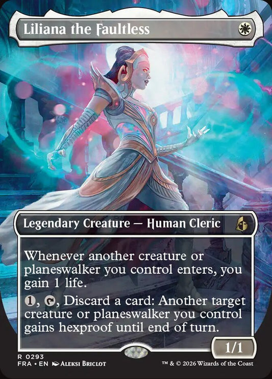 Liliana the Faultless Borderless Echoed Foil