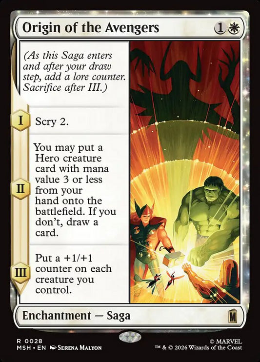 Origin of the Avengers Foil