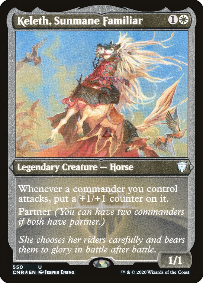 Keleth, Sunmane Familiar Etched Foil