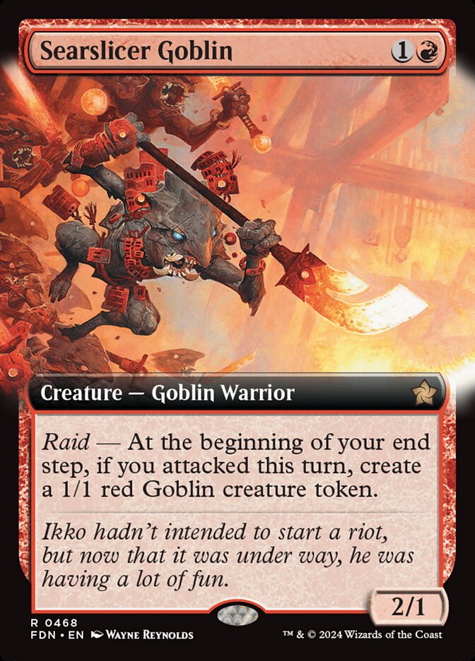 Searslicer Goblin Extended Art Foil