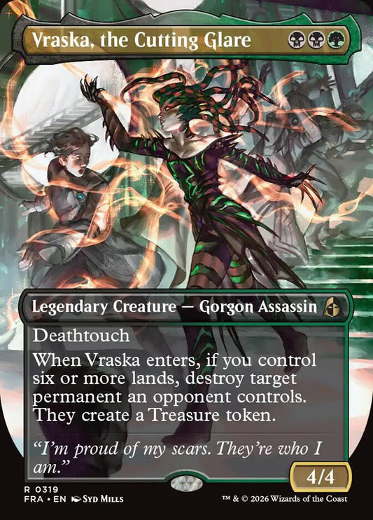 Vraska, the Cutting Glare Borderless Echoed