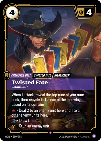Twisted Fate, Gambler Foil