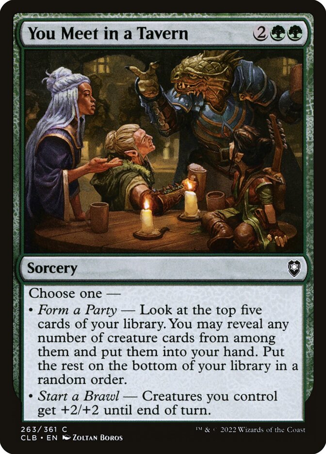 You Meet in a Tavern Foil