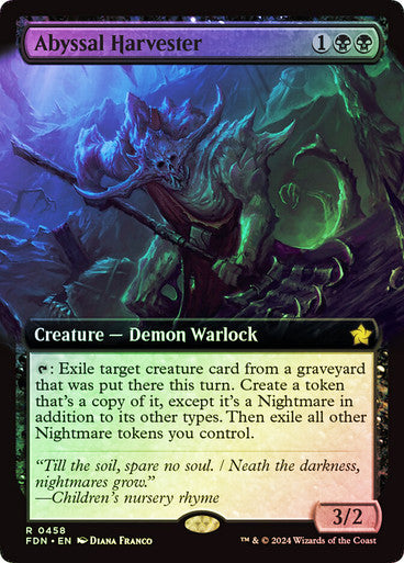 Abyssal Harvester Extended Art Foil