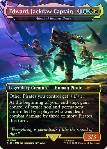 Admiral Beckett Brass Secret Lair Borderless Foil