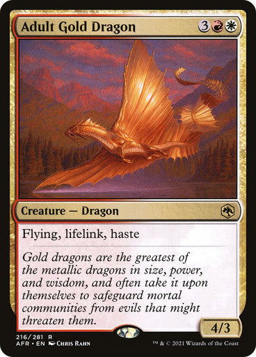 Adult Gold Dragon Foil