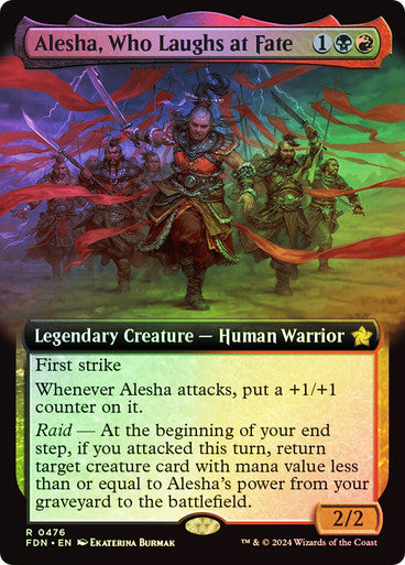Alesha, Who Laughs at Fate Extended Art Foil