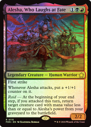 Alesha, Who Laughs at Fate Foil