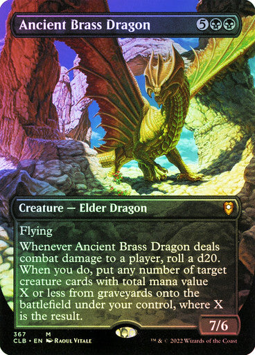 Ancient Brass Dragon Borderless Foil