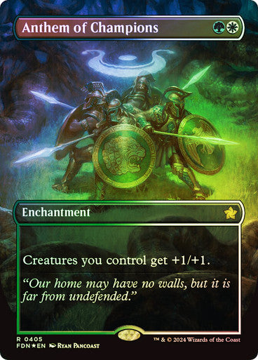 Anthem of Champions Borderless Mana Foil