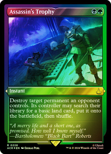 Assassin's Trophy Etched Foil