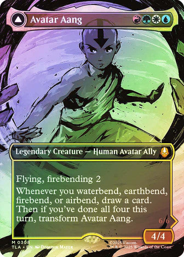 Avatar Aang // Aang, Master of Elements Borderless Scene Foil
