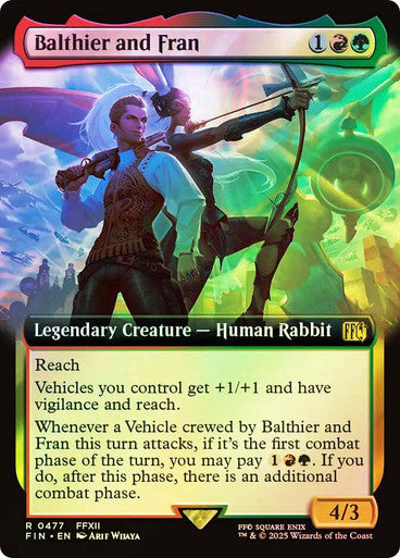 Balthier and Fran Extended Art Foil