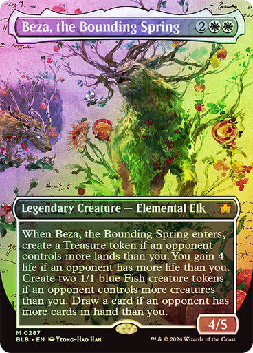 Beza, the Bounding Spring Borderless Foil