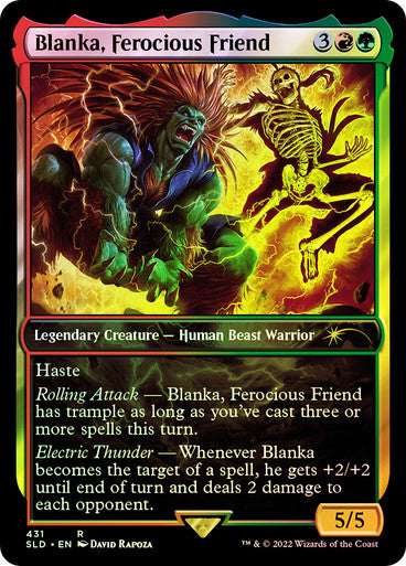 Blanka, Ferocious Friend Secret Lair Foil