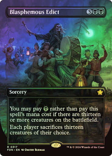 Blasphemous Edict Borderless Foil