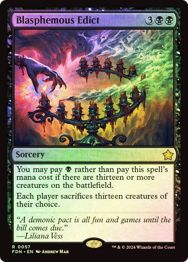 Blasphemous Edict Foil