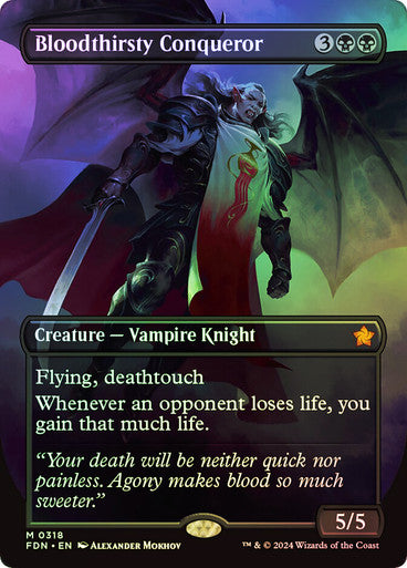 Bloodthirsty Conqueror Borderless Foil