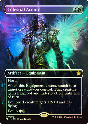Celestial Armor Borderless Foil