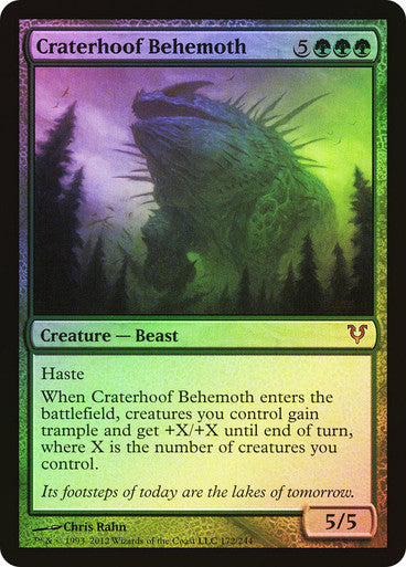 Craterhoof Behemoth Foil
