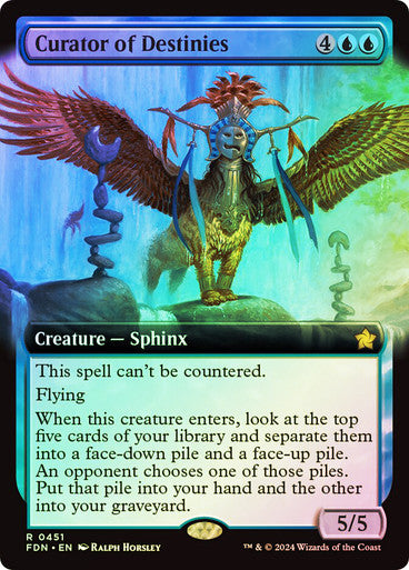 Curator of Destinies Extended Art Foil