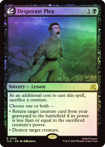 Desperate Plea Foil