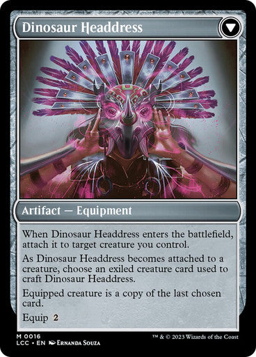 Paleontologist's Pick-Axe // Dinosaur Headdress Foil