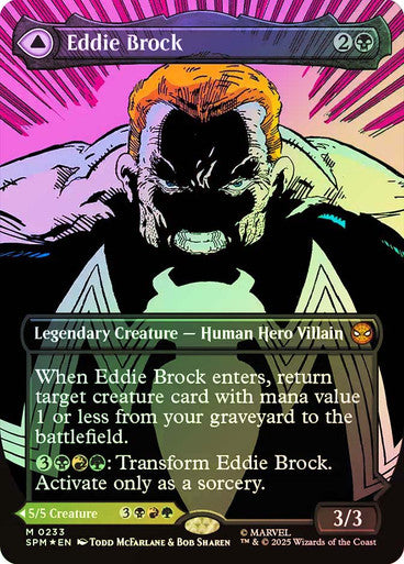 Eddie Brock // Venom, Lethal Protector Borderless Foil