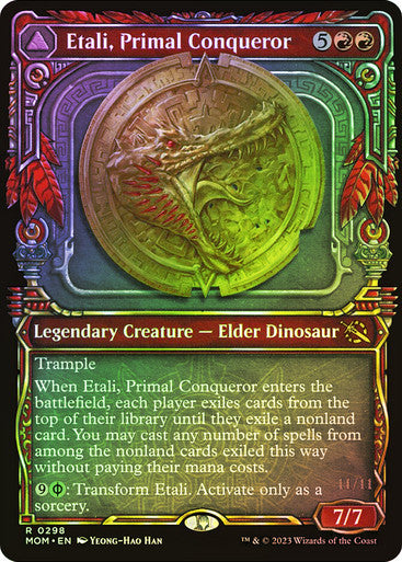 Etali, Primal Conqueror // Etali, Primal Sickness Showcase Foil